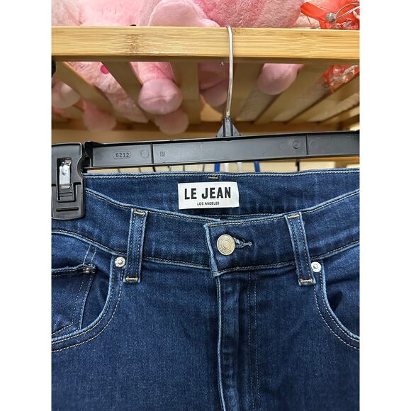 Le Jean Los Angeles Stella Flare Jeans Size 29 Dark Wash Highwaisted Charlie Gay - Picture 12 of 15